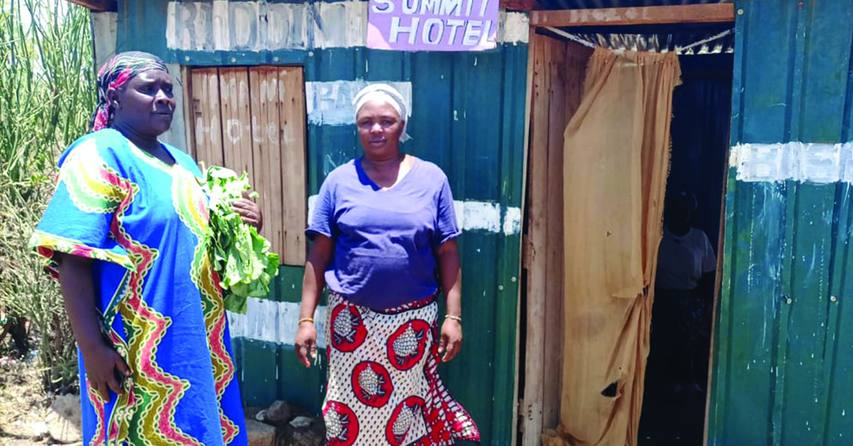 A local consumer and business woman at Kiwanjani village