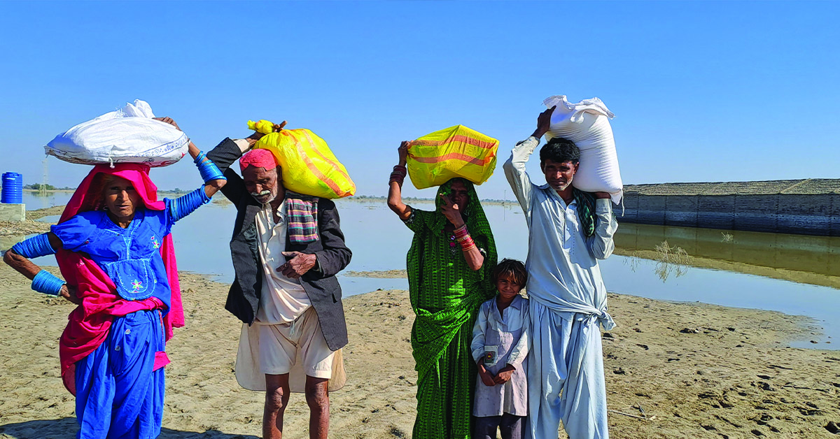 Four flood victims with each their relief package