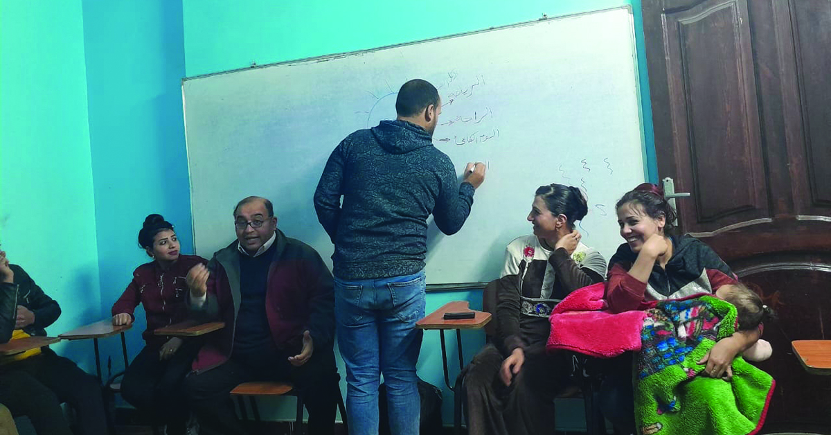 A TCD session at the Upper Egypt Village Cluster.