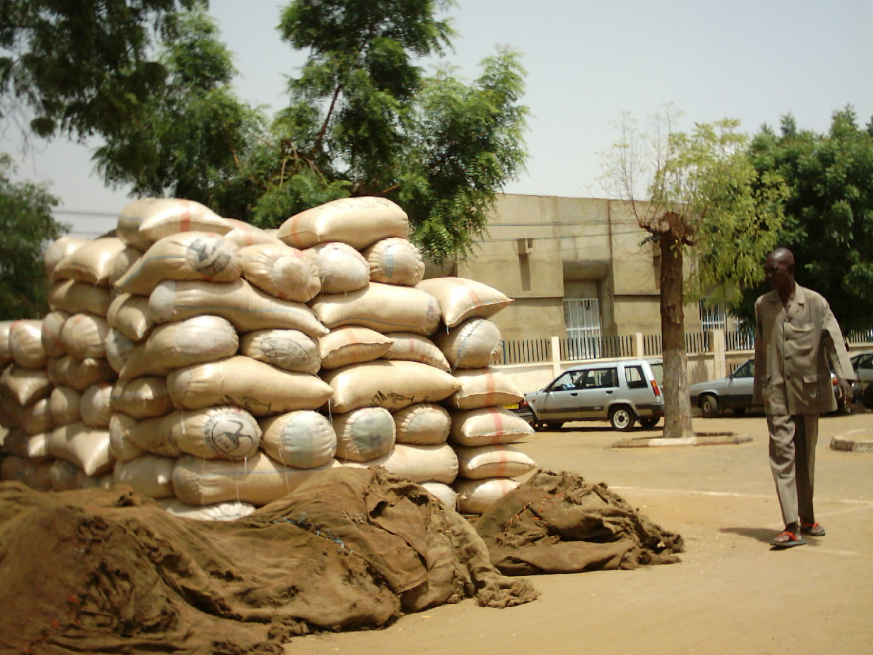 Kenyan villager, Buke, and her small business food stand