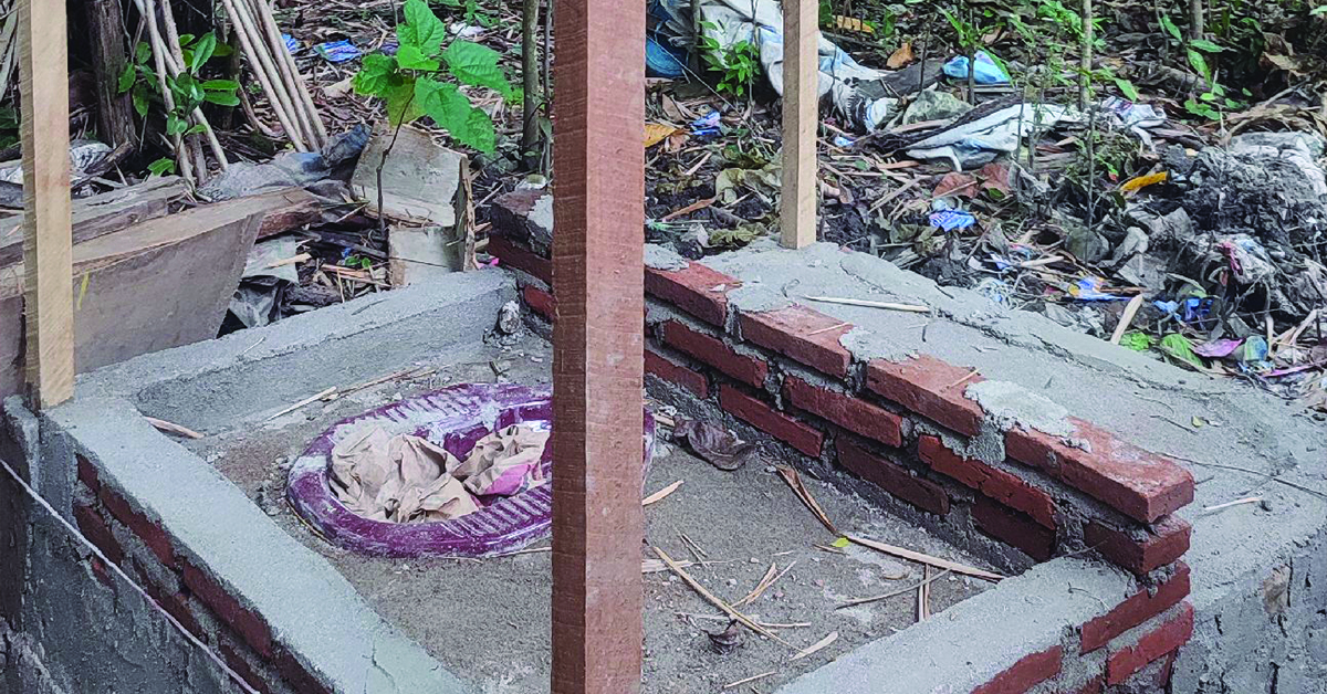 A community restroom for the Polewali villagers.