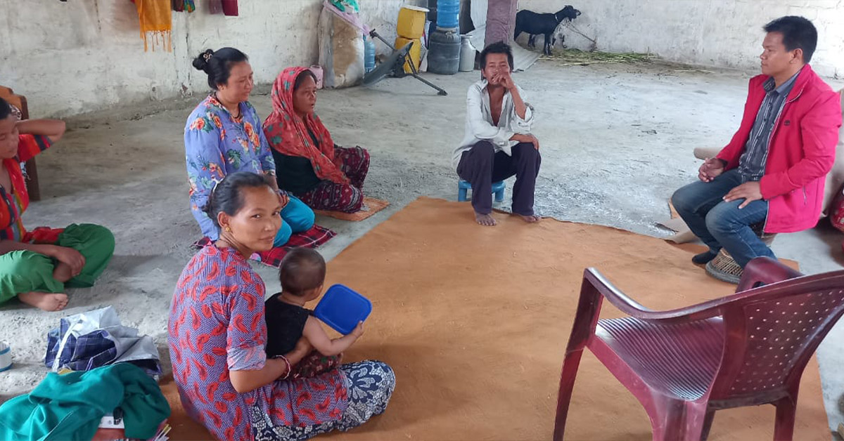 TCD workers and Nepal villagers together to learn about income generation.