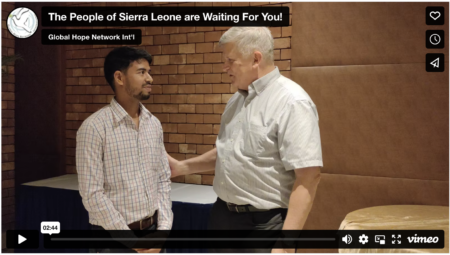 The People of Sierra Leone are Waiting For You!