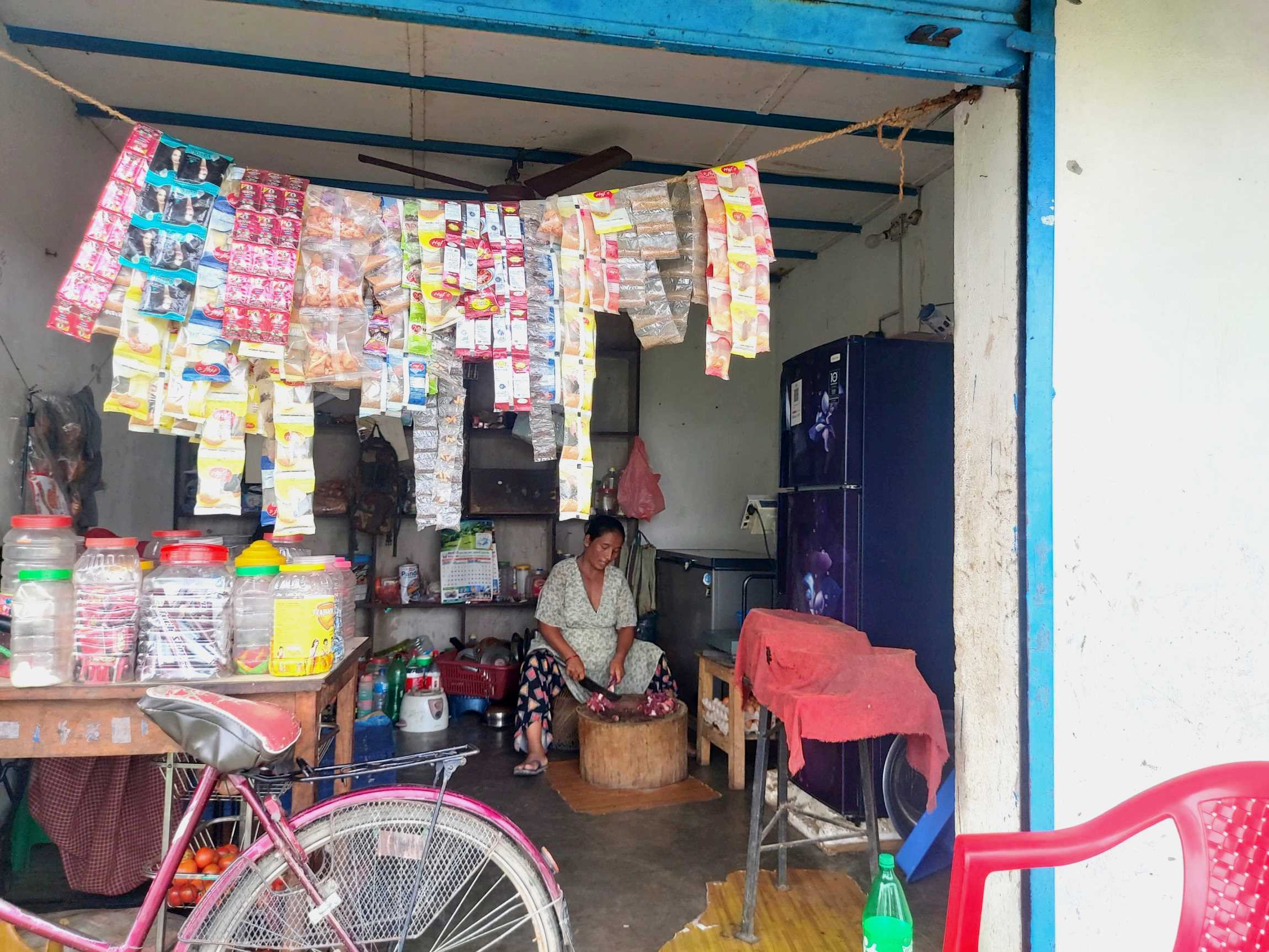 A small snack shop at a Nepal village.