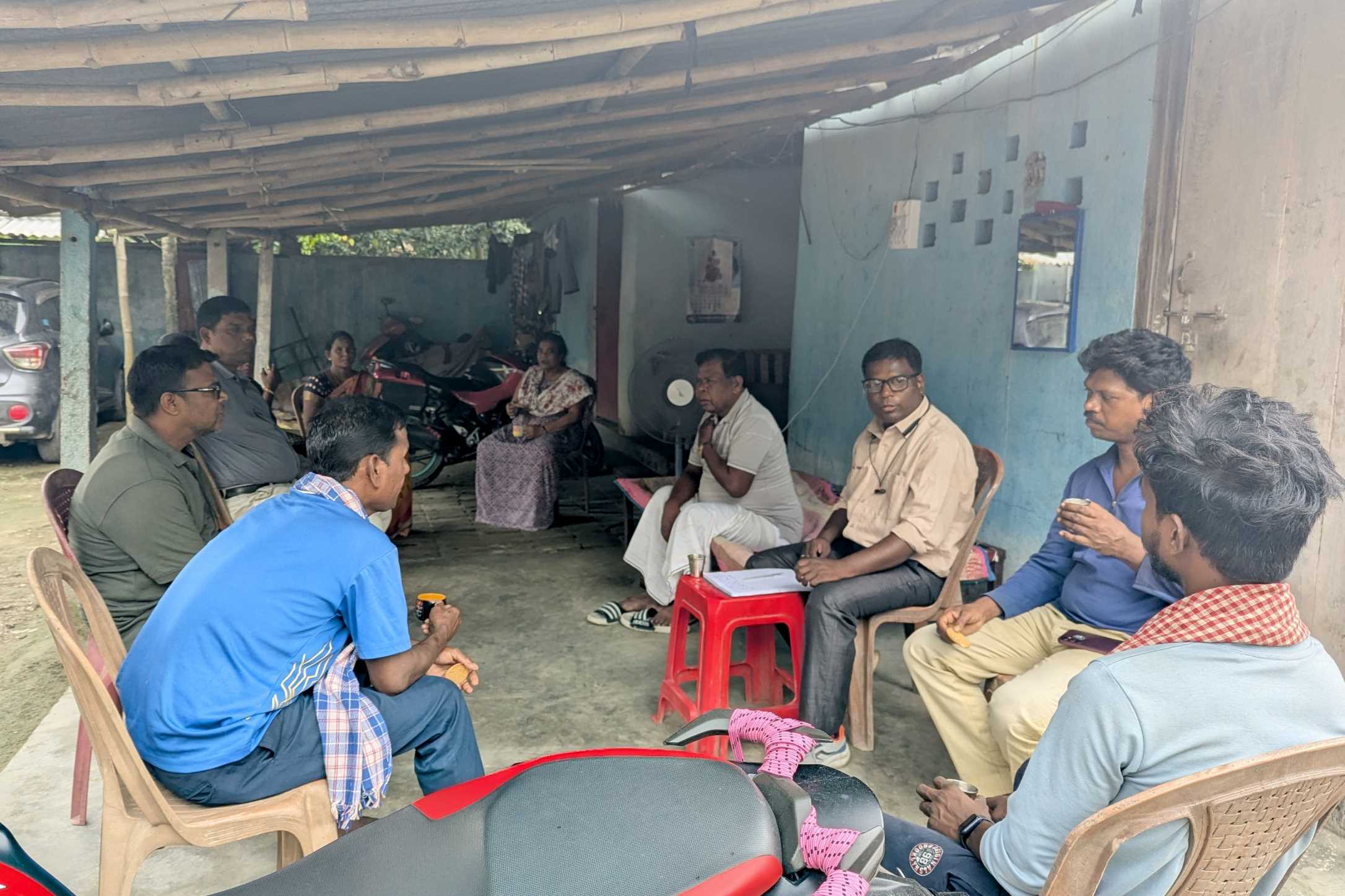 A committee meeting at Jarkhand, India.