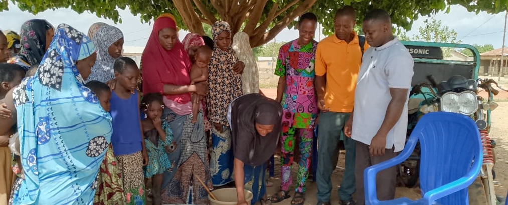 A trainer for soap-making was finally found, and the Birini Community is ready to clean up!